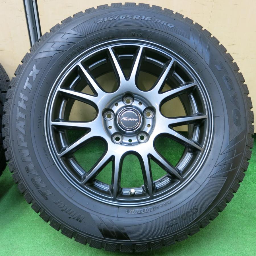 *送料無料* バリ溝！20年！キレイ！ほぼ10分★スタッドレス 215/65R16 トーヨー ウインター トランパス TX Mistiere PCD114.3/5H★4043007イス｜garage-get｜03