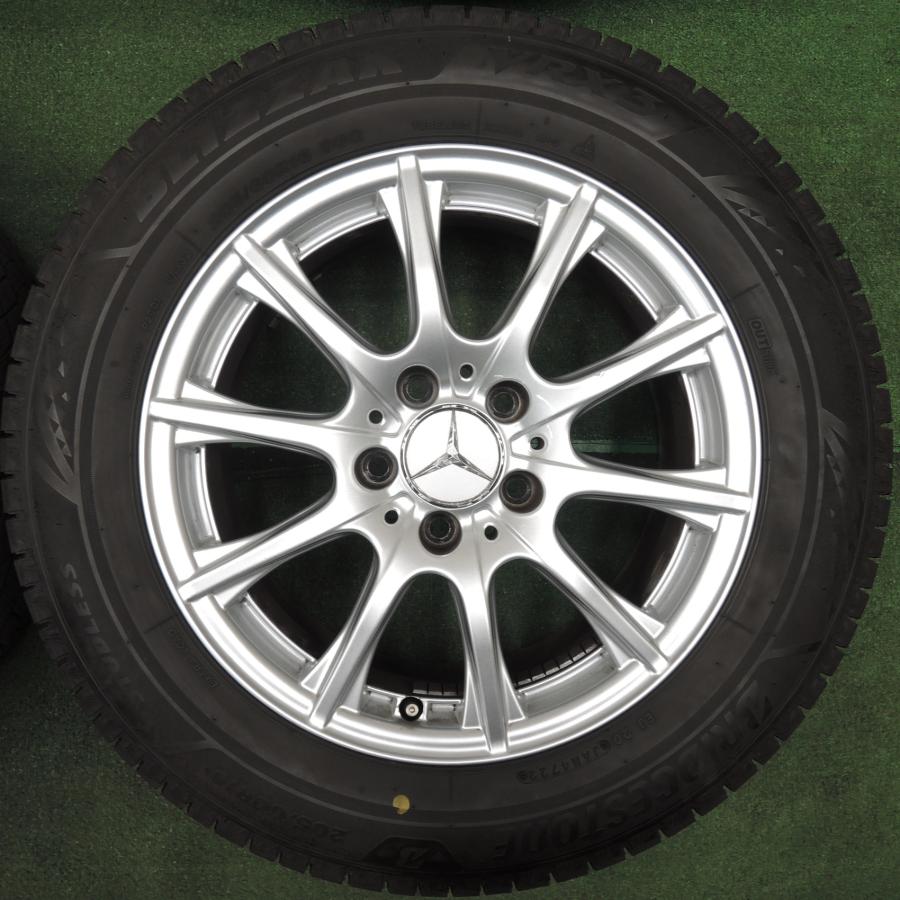 送料無料* バリ溝！22年！9.5分☆ベンツ Cクラス W205 純正 205/60R16 
