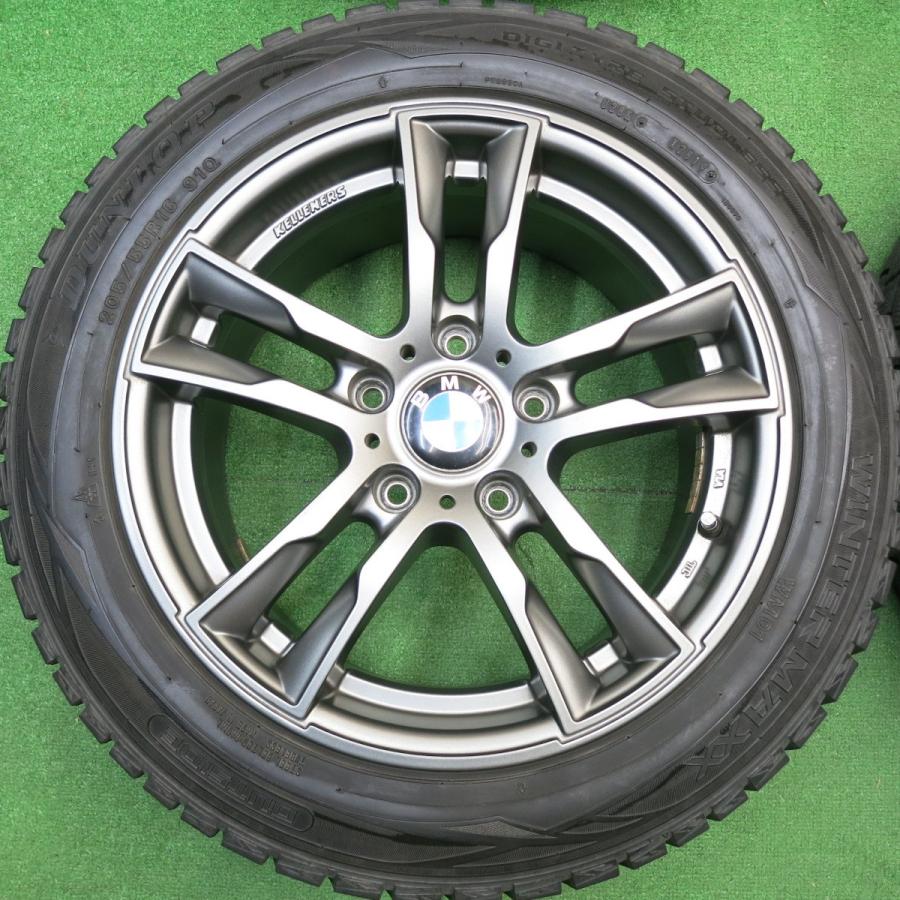 バリ溝！キレイ！9分★BMW 等 KELLENERS Jr E5 205/55R16 スタッドレス ダンロップ ウインターマックス WM01 ケレナーズ 16インチ PCD120/5H★5122013HAスの画像