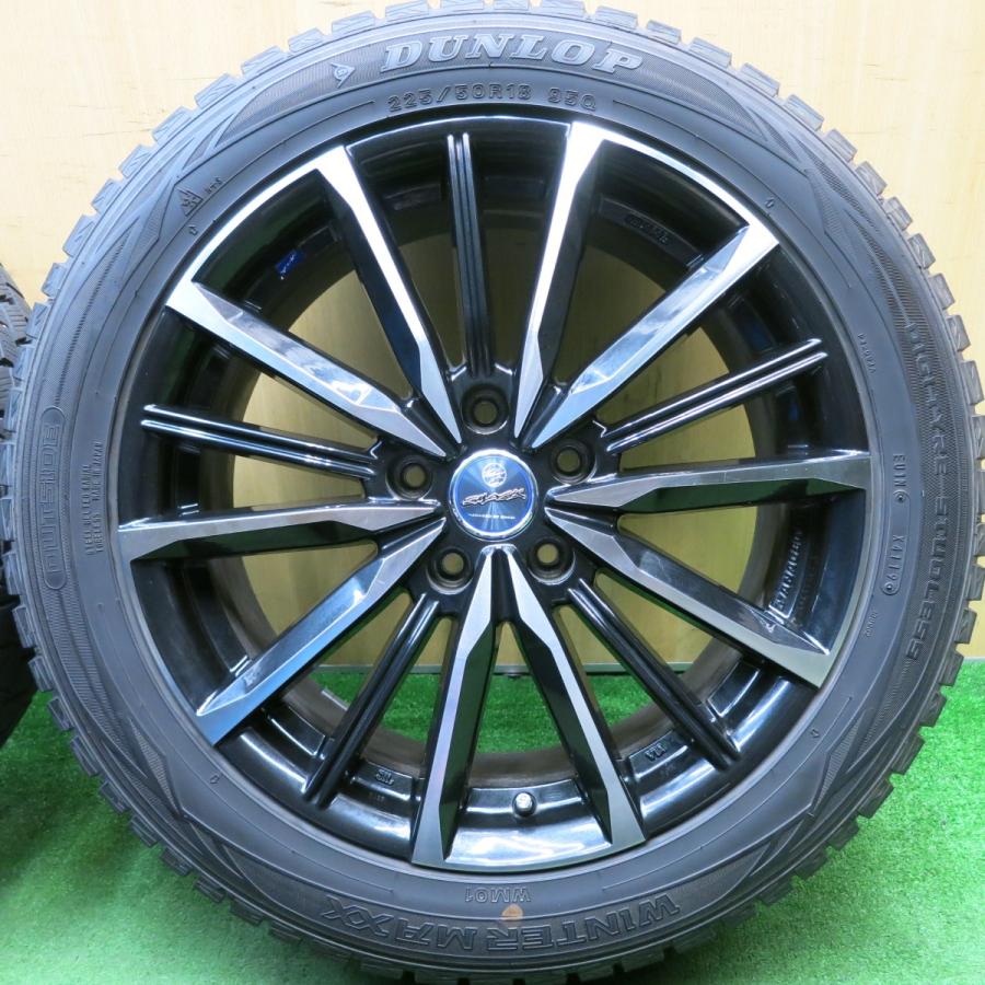 バリ溝！9分☆スタッドレス 225/50R18 ダンロップ ウインター