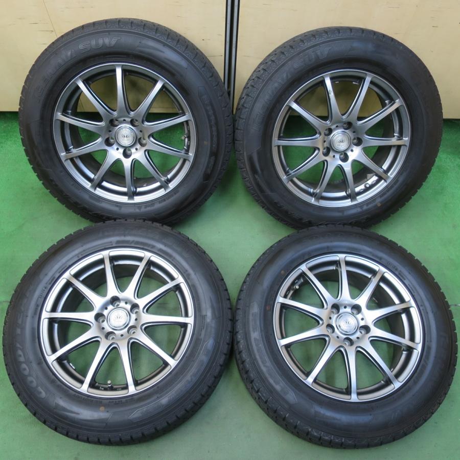 ロクサーニスポーツ 17インチ 7J ＋48 PCD114.3 グッドイヤー アイスナビSUV 225/65R17 4本セット バリ溝 大特価】ロクサーニスポーツ 17in 7J +38 PCD114.3 グッドイヤー