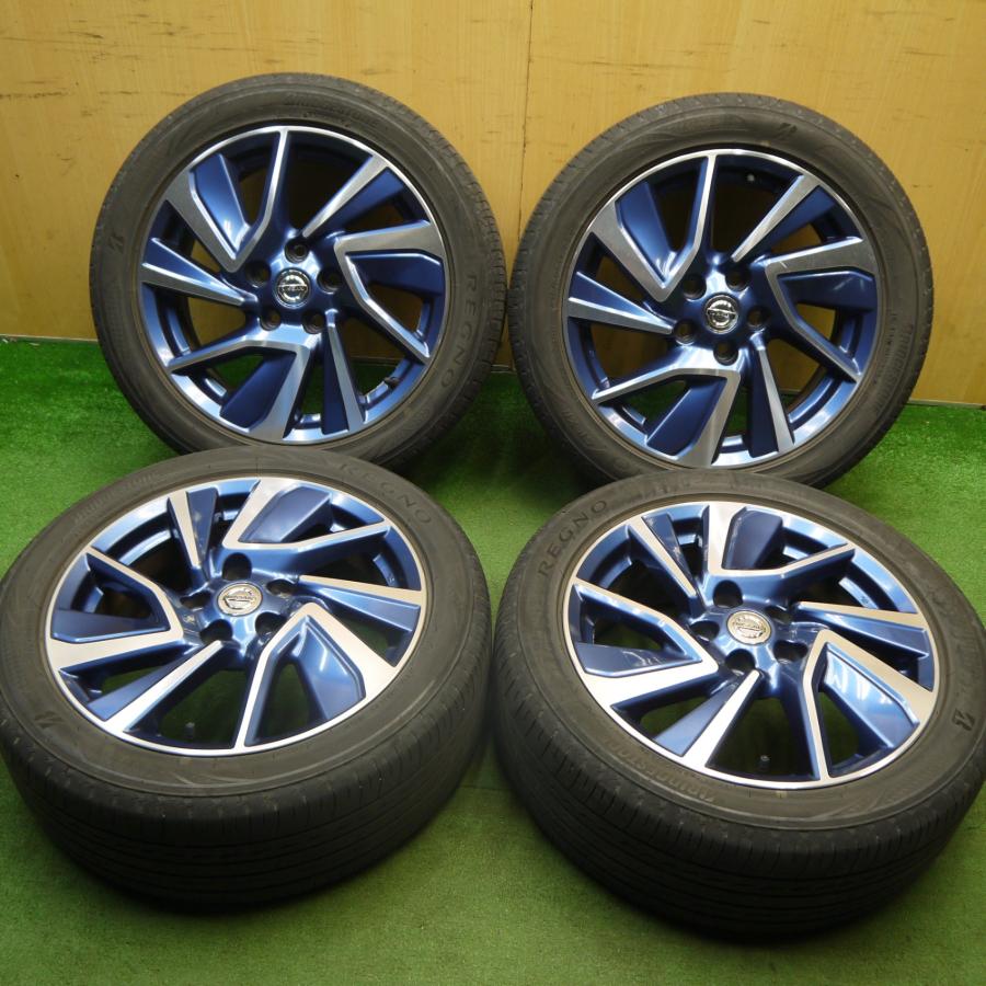 リーフエアロスタイル純正　DUNLOP 215/50R17 タイヤホイールセット 4本価格☆日産 AZE0 リーフ エアロ スタイル 純正 215/50R17