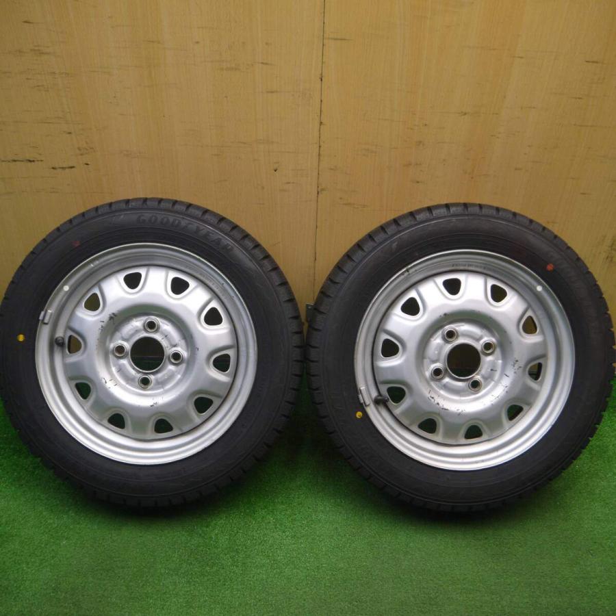 タイヤほぼ未使用！23年！2本☆スタッドレス 155/65R14 グッドイヤー 