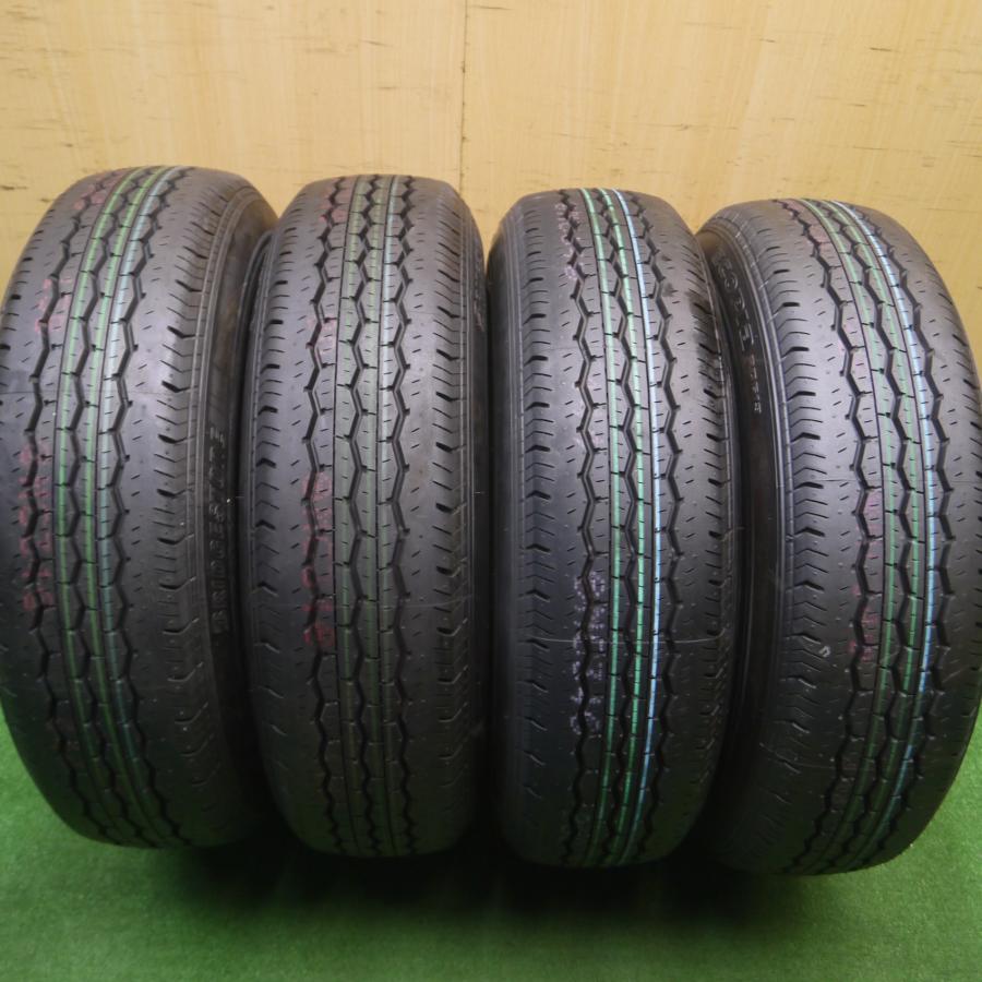 [送料無料] 新車外し！23年★トヨタ ハイエース 純正 スチール 195/80R15 107/105N ブリヂストン エコピア RD613 ...