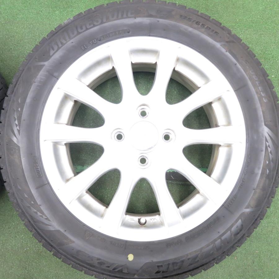 *送料無料* バリ溝！21年！9分★スタッドレス 175/65R15 ブリヂストン ブリザック VRX3 SIBILLA NEXT IR-Z シビラ 15インチ PCD100/4H★4050804HAス｜garage-get｜05