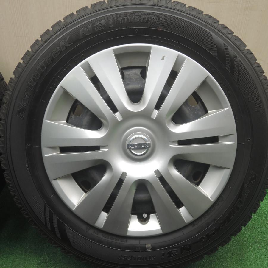 送料無料]バリ溝！9分☆日産 C25 セレナ 純正 スチール 195/65R15 