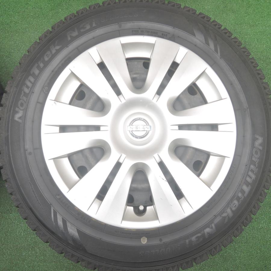 送料無料]バリ溝！9分☆日産 C25 セレナ 純正 スチール 195/65R15 