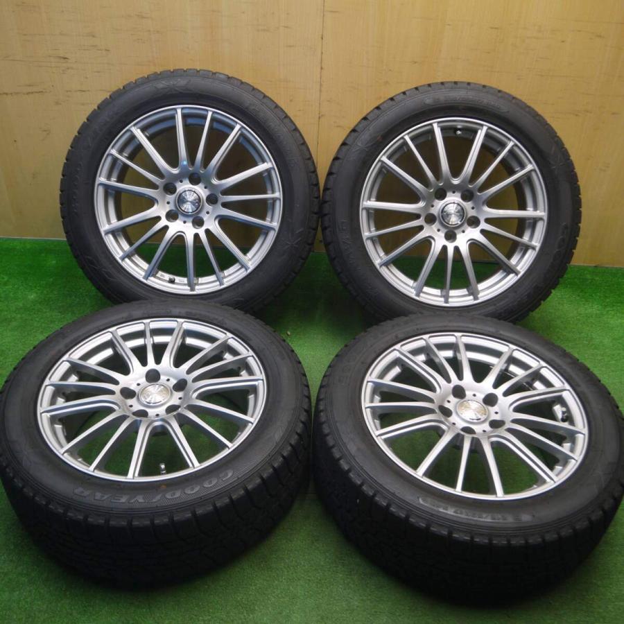 超バリ溝！キレイ！9.5分以上☆スタッドレス 215/55R17 グッドイヤー 