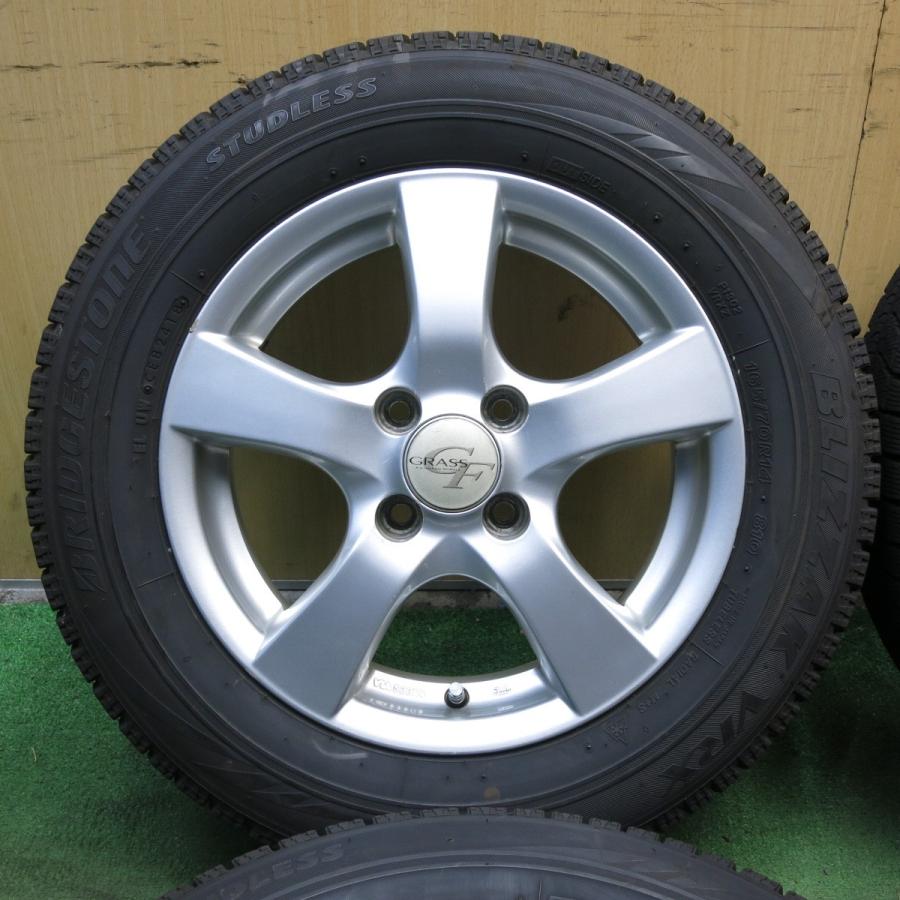 ブリザック　VRX 165/70R14 4本　バリ溝 送料無料* バリ溝！8.5分☆スタッドレス 165/70R14 ブリヂストン