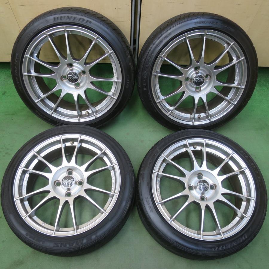 OZ ウルトラレッジェーラ 7J +44 PCD100 4穴 205/45R17 4本価格☆O・Z RACING ULTRALEGGERA 205/45R17 ダンロップ LE MANS