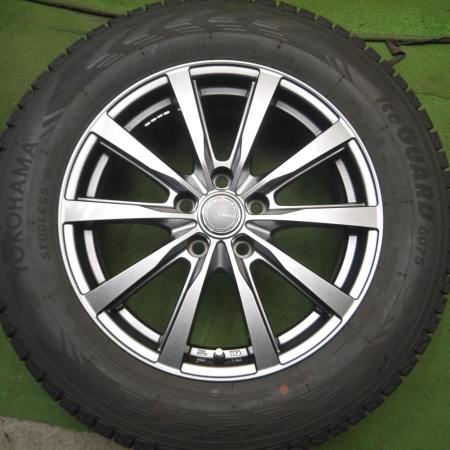 送料無料* バリ溝！キレイ！9.5分☆スタッドレス 225/65R17 ヨコハマ