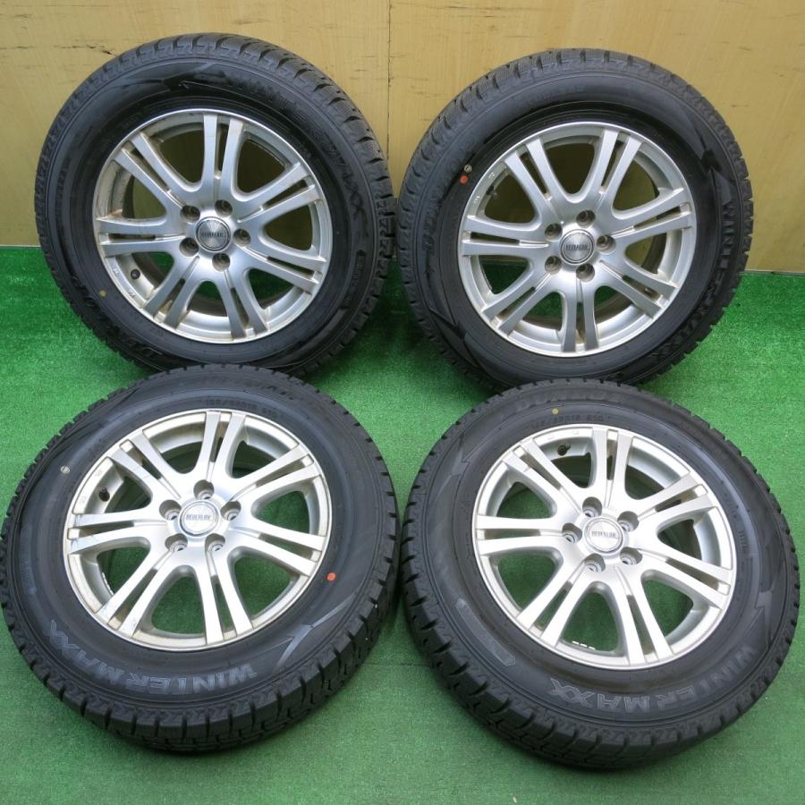 バリ溝！24年！9.5分☆プリウス 等 195/65R15 スタッドレス ダンロップ 