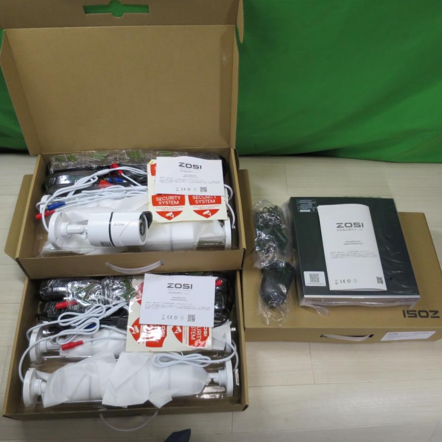 ○複数在庫有○[送料無料] 未使用☆ゾシ ZOSI 防犯 カメラ セット (8台