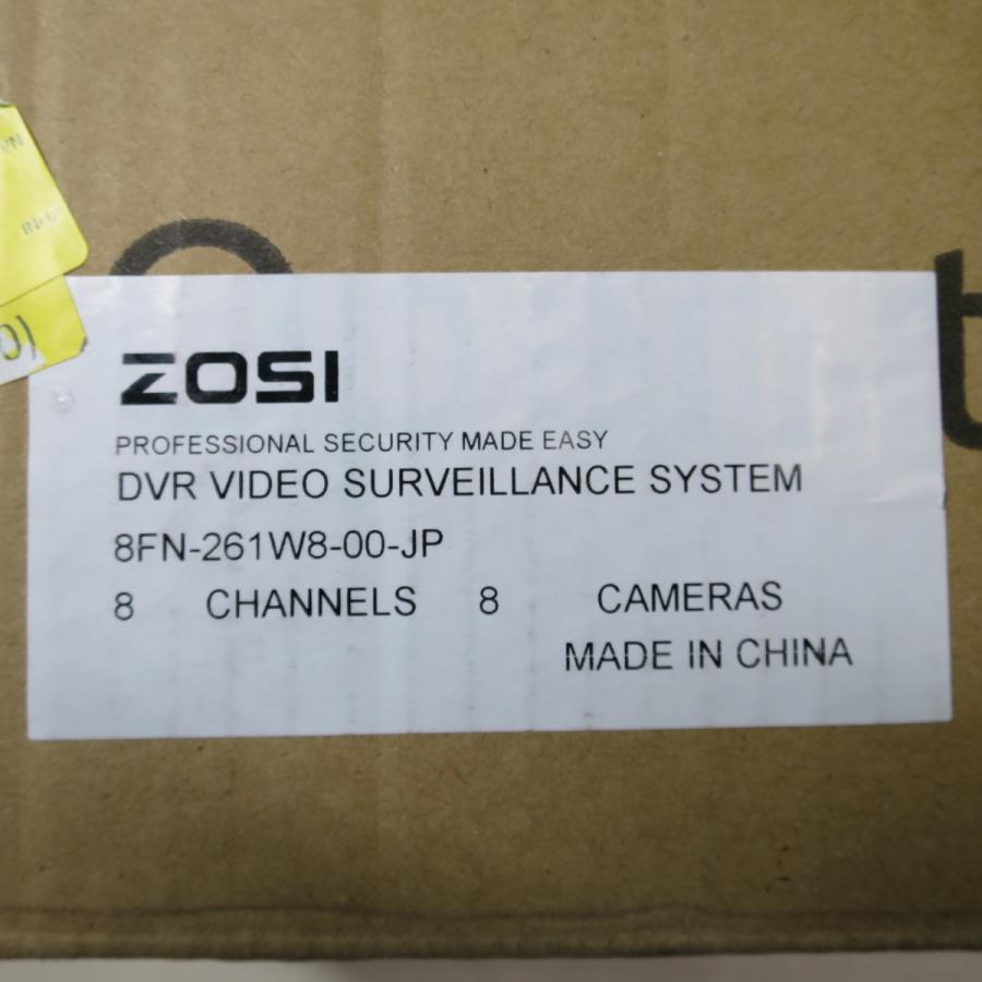 送料無料] 未使用☆ゾシ ZOSI 防犯 カメラ セット (8台カメラ＋DVR