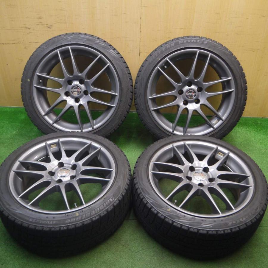 4本☆WORK ESPERIO DESIGN 225/45R18 スタッドレス ブリヂストン REVO 