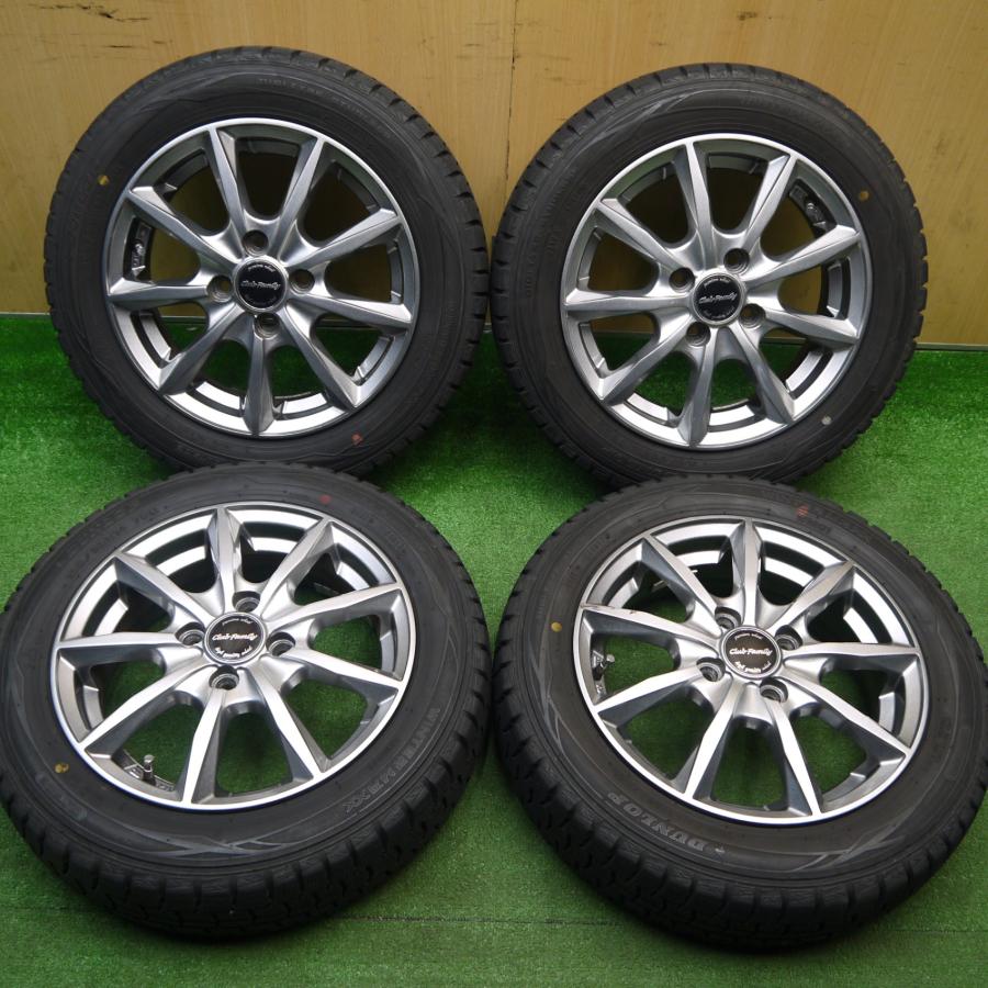 バリ溝！キレイ！8.5分☆スタッドレス 155/65R14 ダンロップ