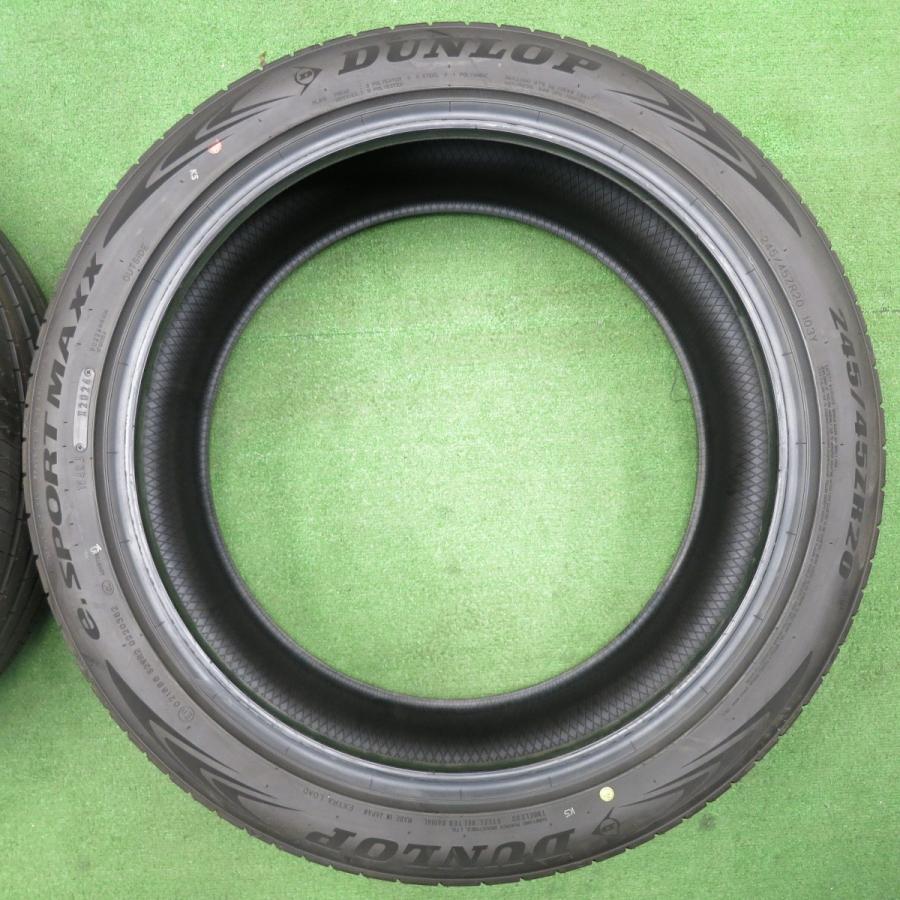 送料無料] 新車外し！24年☆245/45R20 ダンロップ e.SPORTMAXX タイヤ