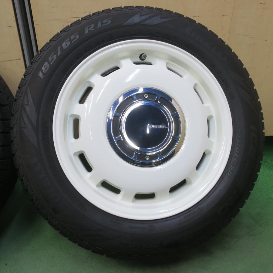 綺麗 22年★シエンタ 等 185/65R15 スタッドレス ピレリ アイスゼロ アシンメトリコ X BLOOD DIESEL クロス ブラッド ディーゼル PCD100/5H★6042902イス_2