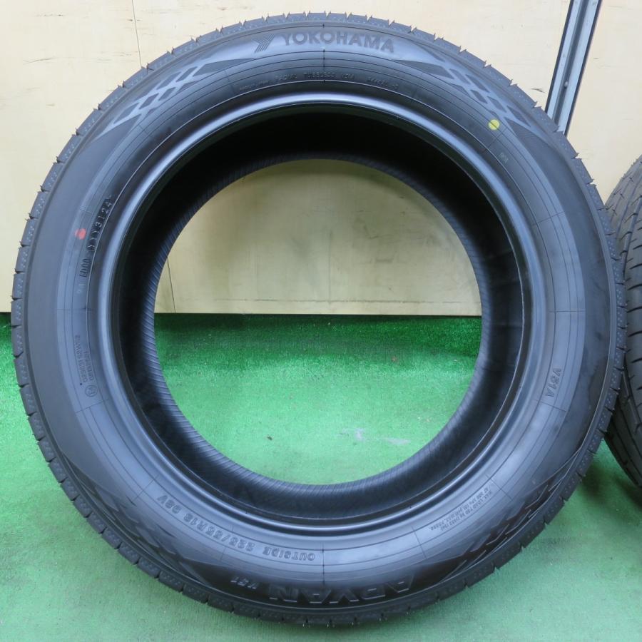 送料込み225/55R18 Yokohama ADVAN V51 2本セット 送料無料] 新車外し！24年☆225/55R18 ヨコハマ アドバン V51 V51A