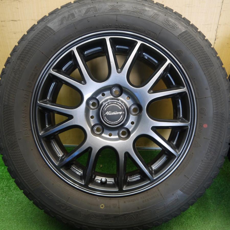 バリ溝！8.5分★スタッドレス 195/65R15 マキシス PREMITRA ice SP3 Mistiere RB14 ミスティ―レ 15 ...