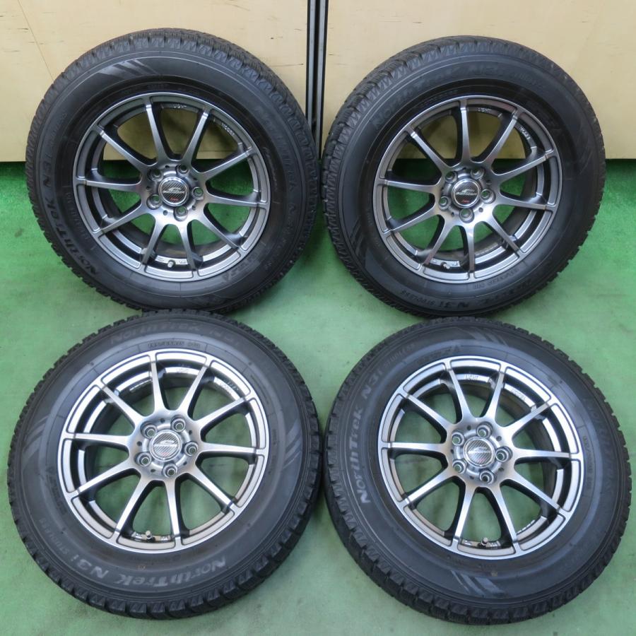 バリ溝！キレイ！9分☆プリウス 等 195/65R15 スタッドレス 