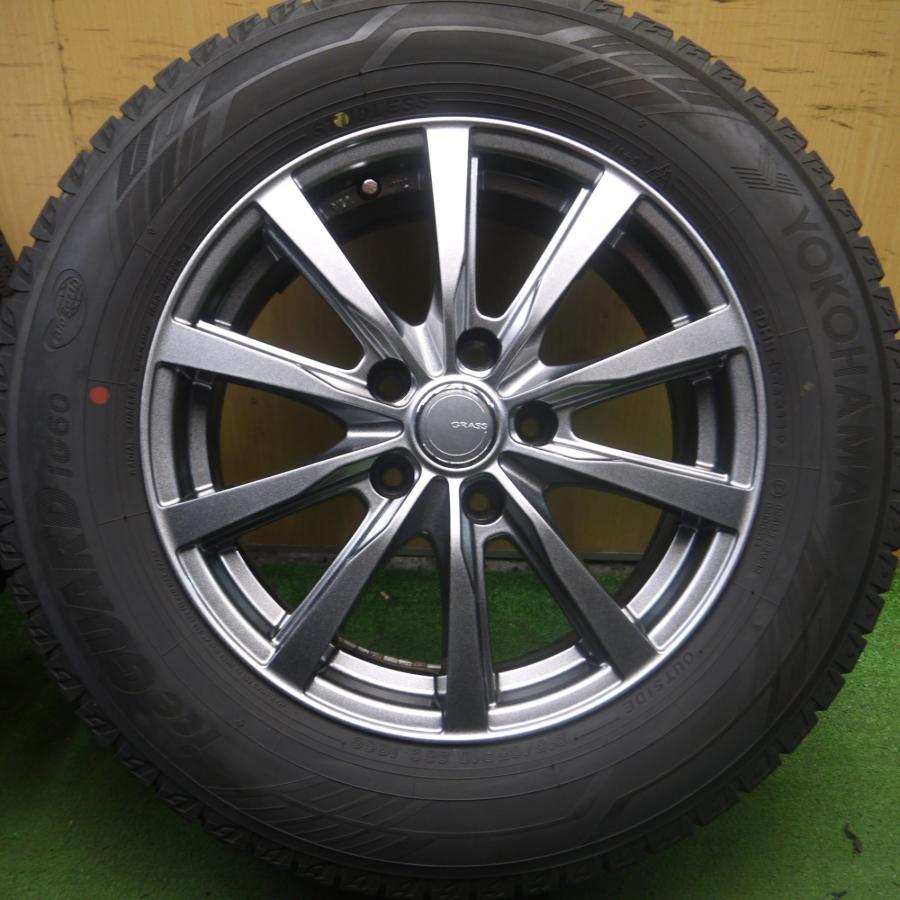 *送料無料* バリ溝！キレイ！9.5分★スタッドレス 215/65R16 ヨコハマ アイスガード iG60 GRASS グラス 16インチ PCD114.3/5H★4021907Hス｜garage-get｜03