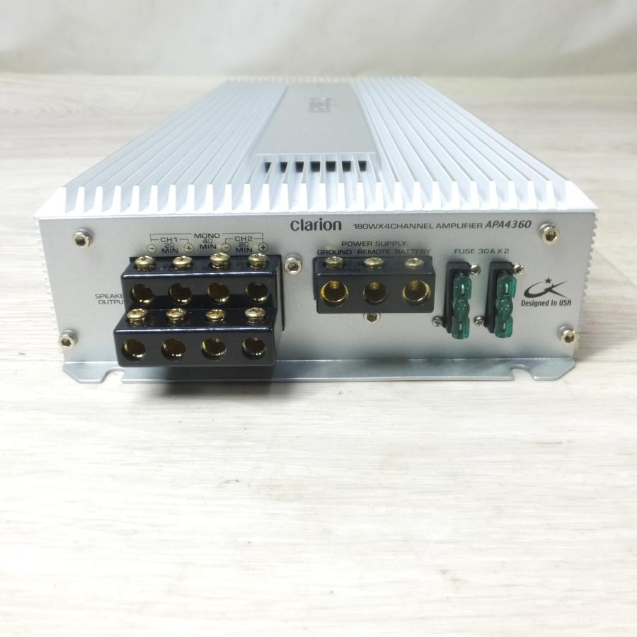 送料無料] ◇clarion クラリオン 180W×4チャンネル パワーアンプ