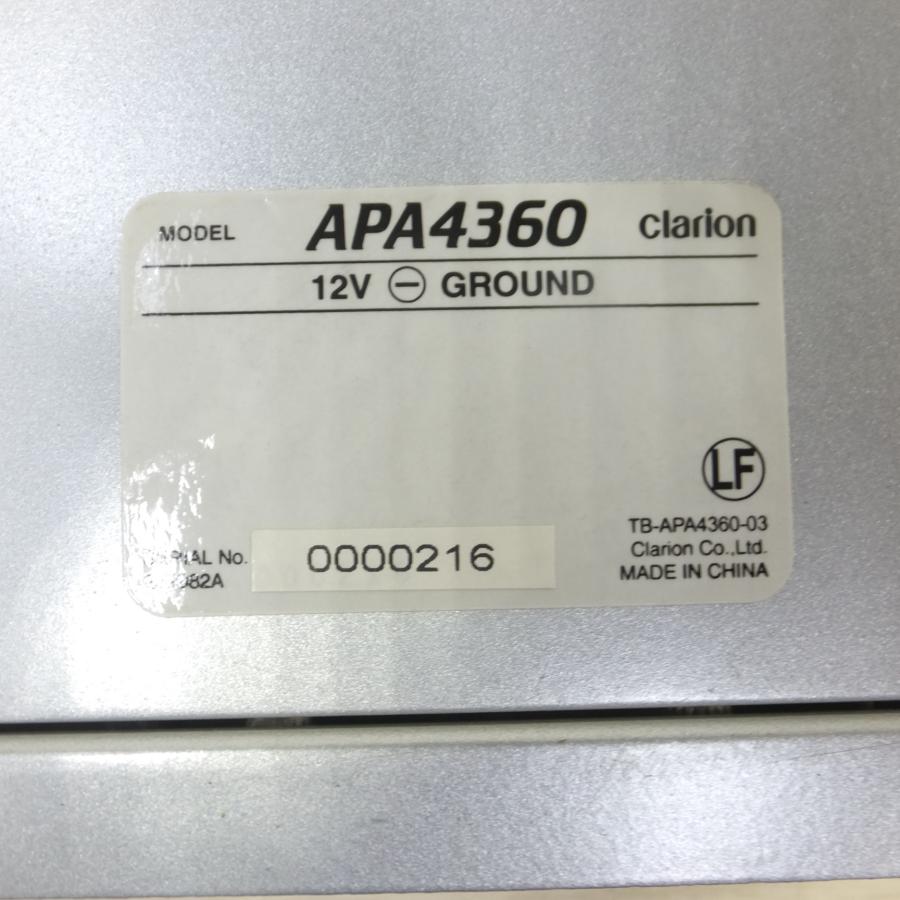 送料無料] ◇clarion クラリオン 180W×4チャンネル パワーアンプ