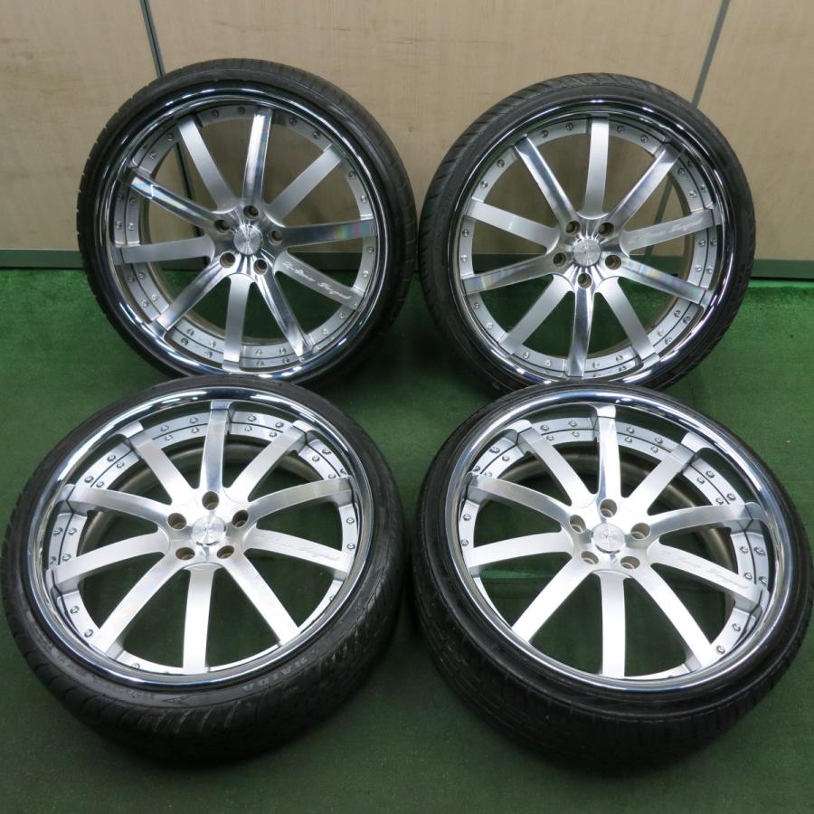 送料無料* バリ溝！22年！9.5分☆レクサス等 DOLCE EURO 255/30R22 265 