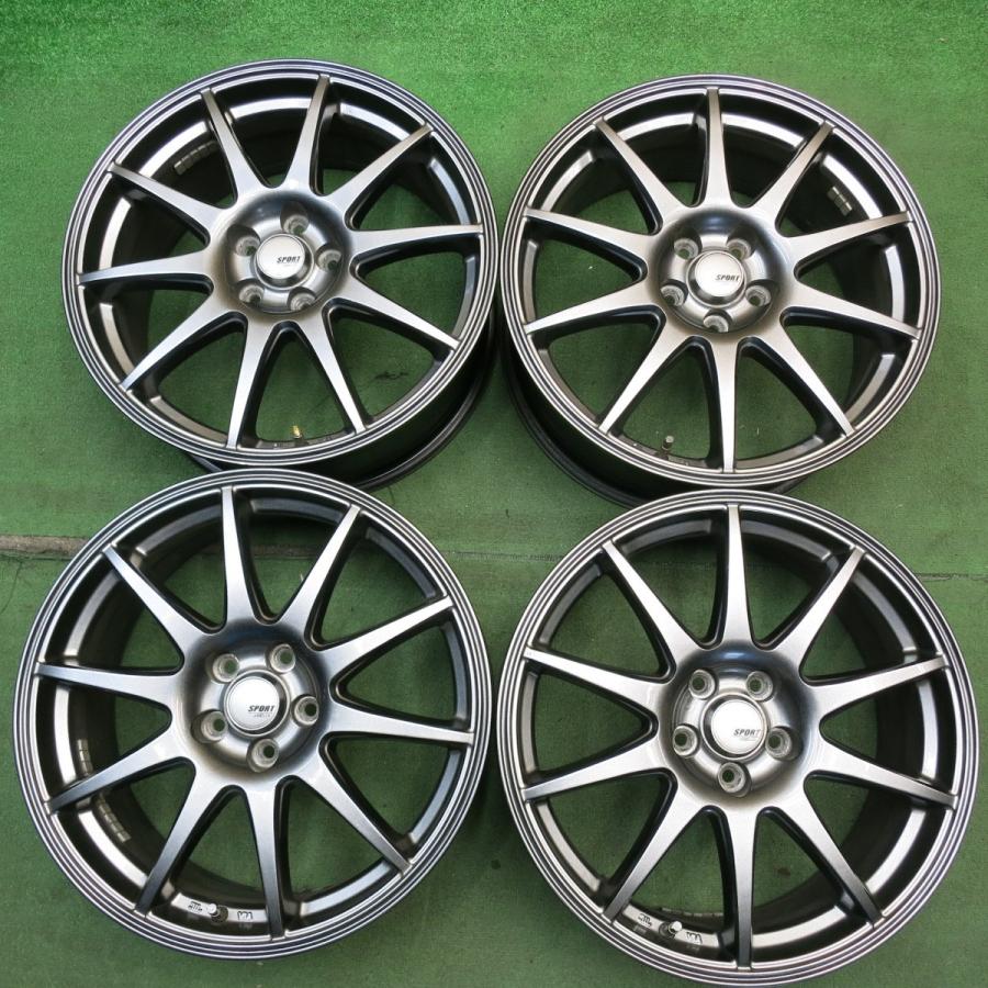アルミホイール 4本セット（SPORT ABELIA）スタッドレス　17インチ キレイ☆フォレスター 等 SPORT ABELIA 17インチ ホイール スポルト