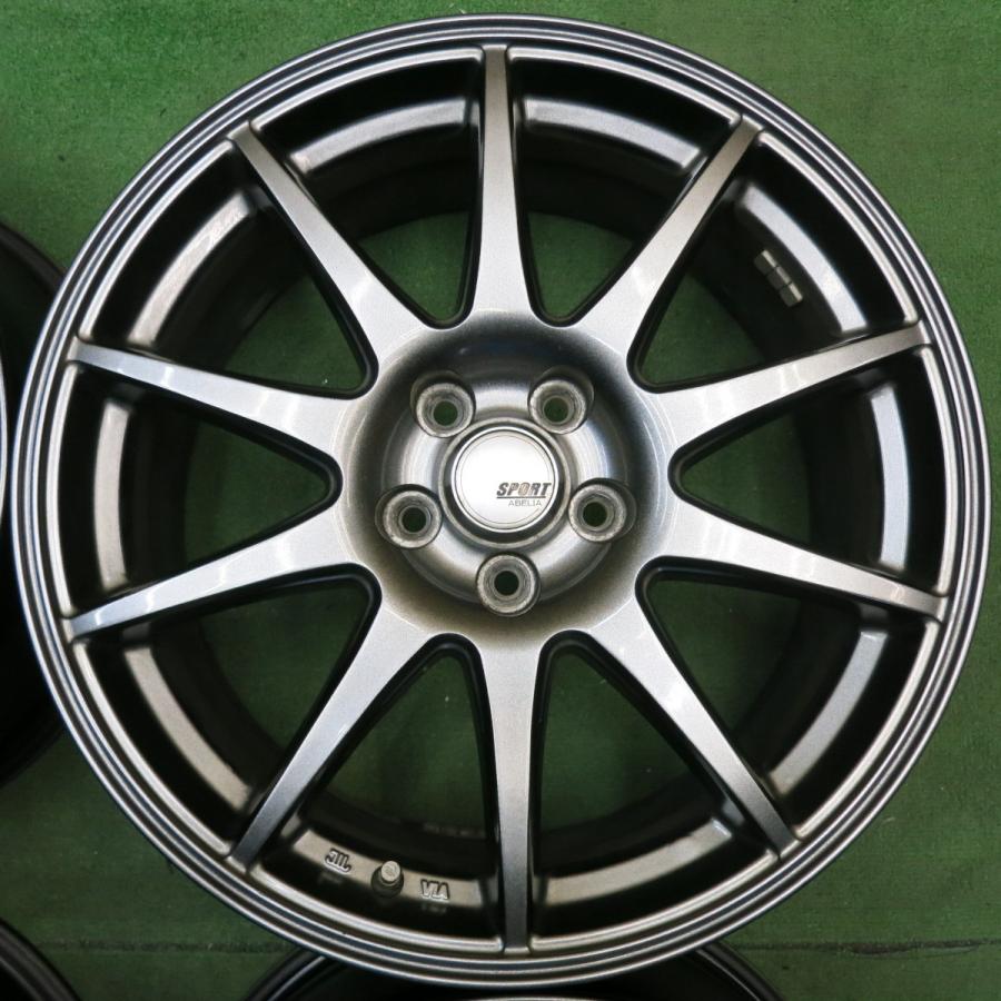 アルミホイール 4本セット（SPORT ABELIA）スタッドレス　17インチ キレイ☆フォレスター 等 SPORT ABELIA 17インチ ホイール スポルト