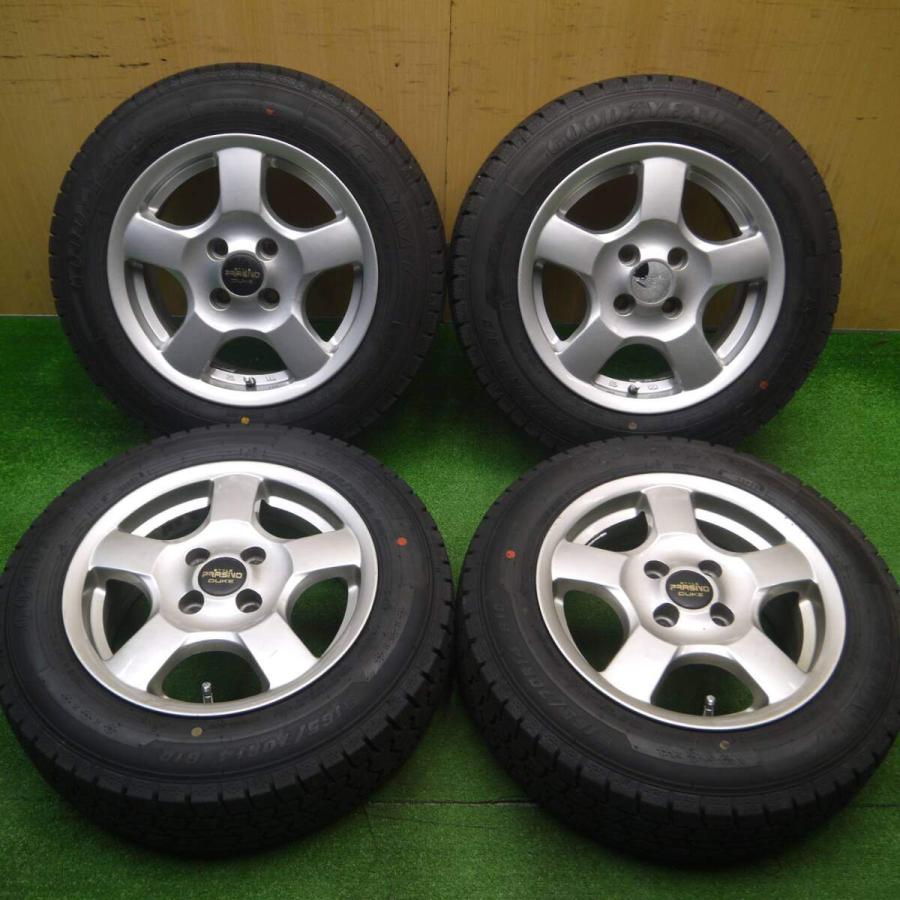 ☆バリ溝〜九部山 美品 軽自動車 スタッドレス ☆LEBEN　13インチ　4J　PCD100　4穴　ET43　ハブ径約67　NorthTrek　155/65R13　2018年　4本 14インチ バリ溝 185/70R14 5.5J+45 100 コンパクトカー 中古