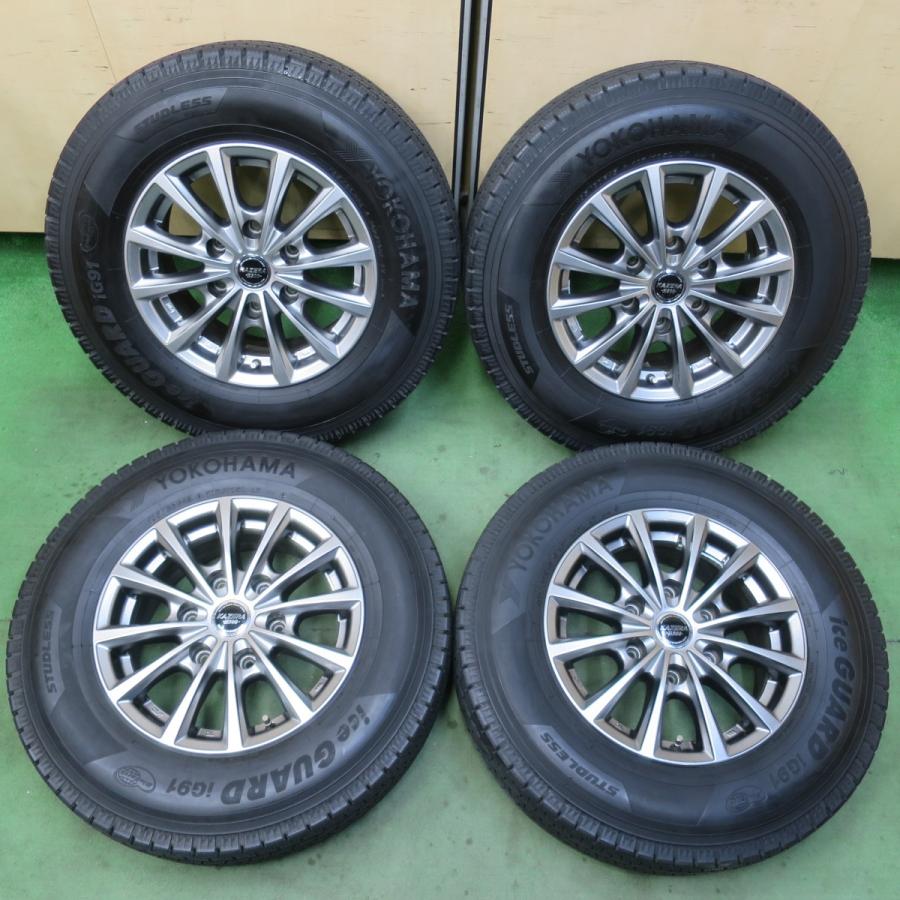 バリ溝！キレイ！9.5分☆スタッドレス 195/80R15 107/105L ヨコハマ 