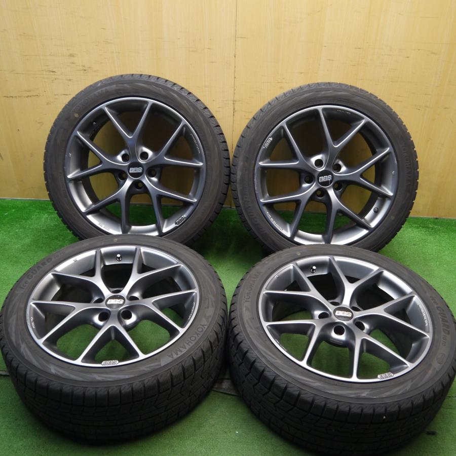 バリ溝！22年！9分☆BBS SR014 235/45R18 スタッドレス ヨコハマ