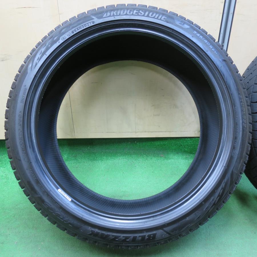 送料無料] バリ溝！21年！9.5分以上☆スタッドレス 245/40R20 