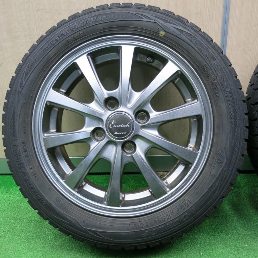 車　スタッドレス　155/65R14 DUNLOP/MANAPAY SPORTS 4本価格☆スタッドレス 155/65R14 ダンロップ ウインター