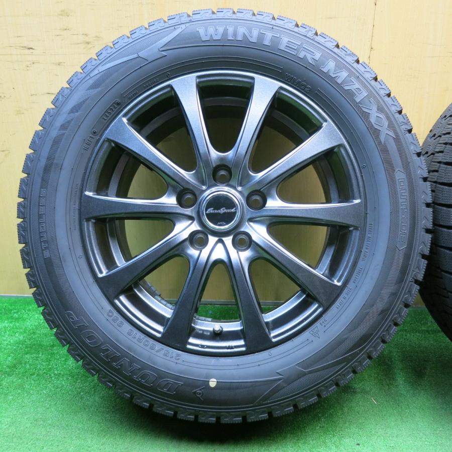 超バリ溝 24年 綺麗 ほぼ10分☆スタッドレス 215/60R16 ダンロップ 