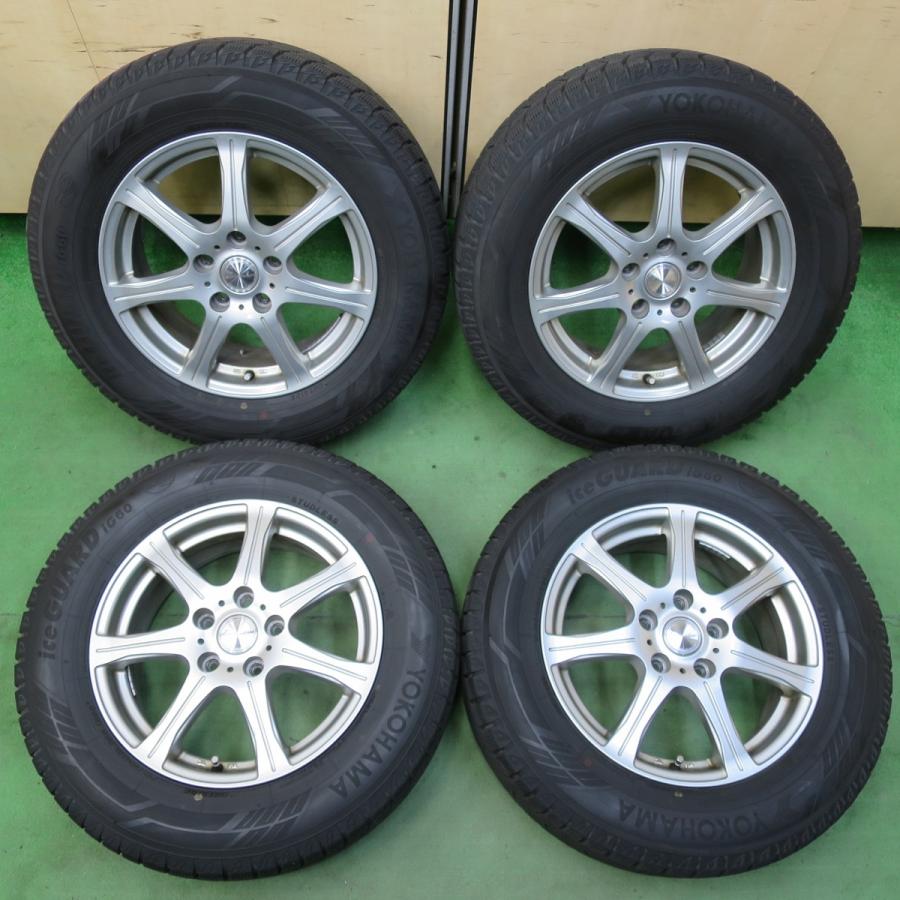 【YOKOHAMA ice GUARD iG60 215/65R16】スタッドレス【Weds JOKER 16インチ 6.5J5HPCD114.3+40】21年製 バリ溝 アルファード等　(MTL416) クレジットカード QRコード決済可能 バリ溝！9分☆スタッドレス 215/65R16 ヨコハマ アイスガード iG60