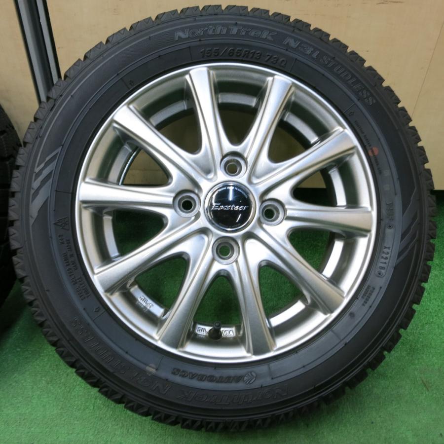 155\65r13アイスナビ6 バリ溝 イボ付 マルチホイール