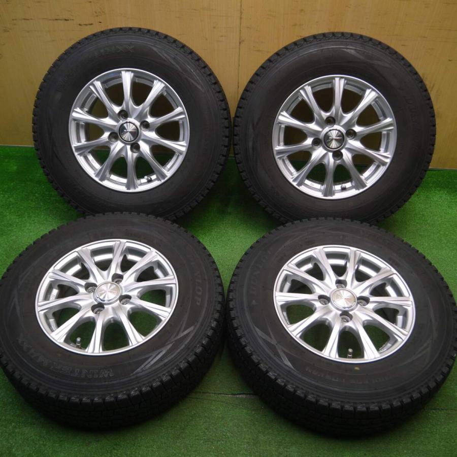 バリ溝！キレイ！9.5分☆スタッドレス 165R13 6PR ダンロップ 