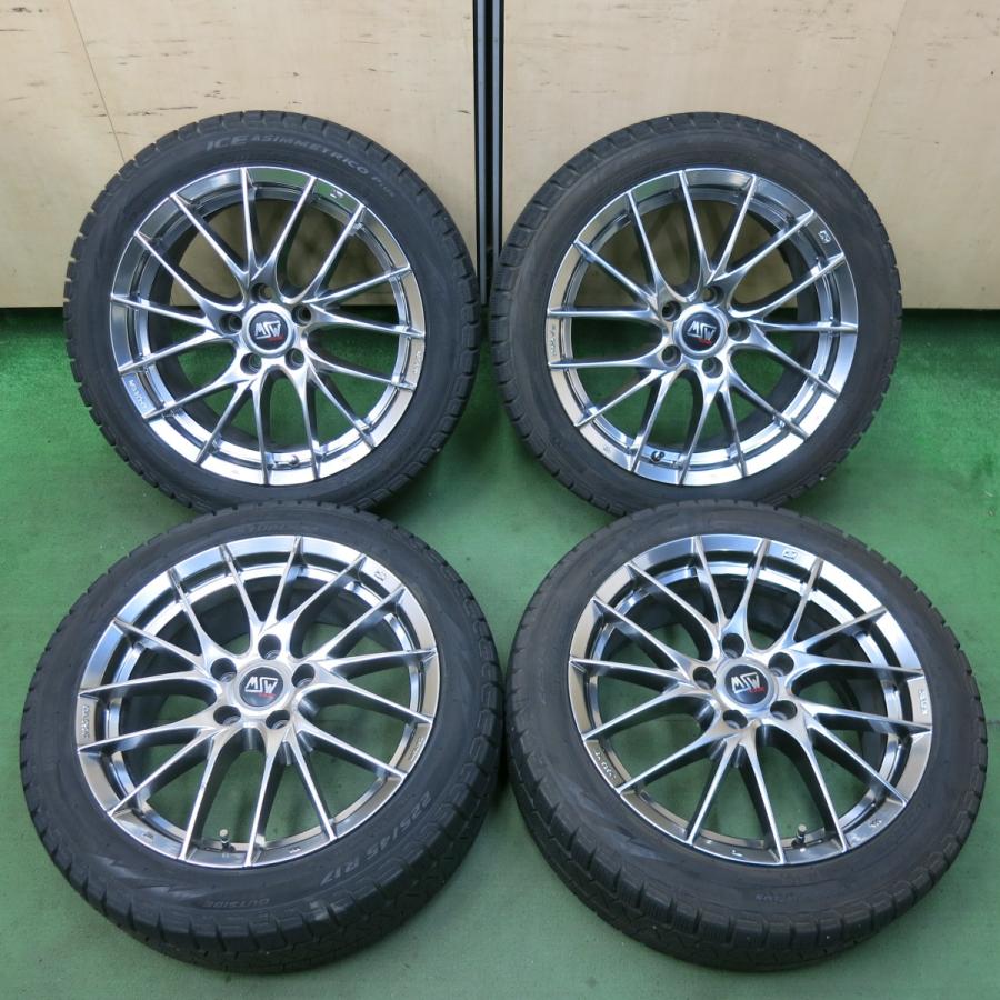 バリ溝！8.5分☆BMW 等 MSW 29 O・Z 225/45R17 スタッドレス ピレリ 
