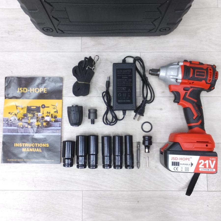 送料無料] 美品！付属品付き◇JSD-HOPE 充電式 インパクト