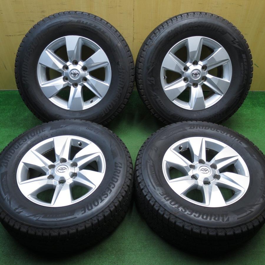 バリ溝 プラド150系 純正 265/65R17 スタッドレスタイヤ 2021年 バリ溝！21年！キレイ！9.5分☆トヨタ 150系 ランクル プラド 純正 265