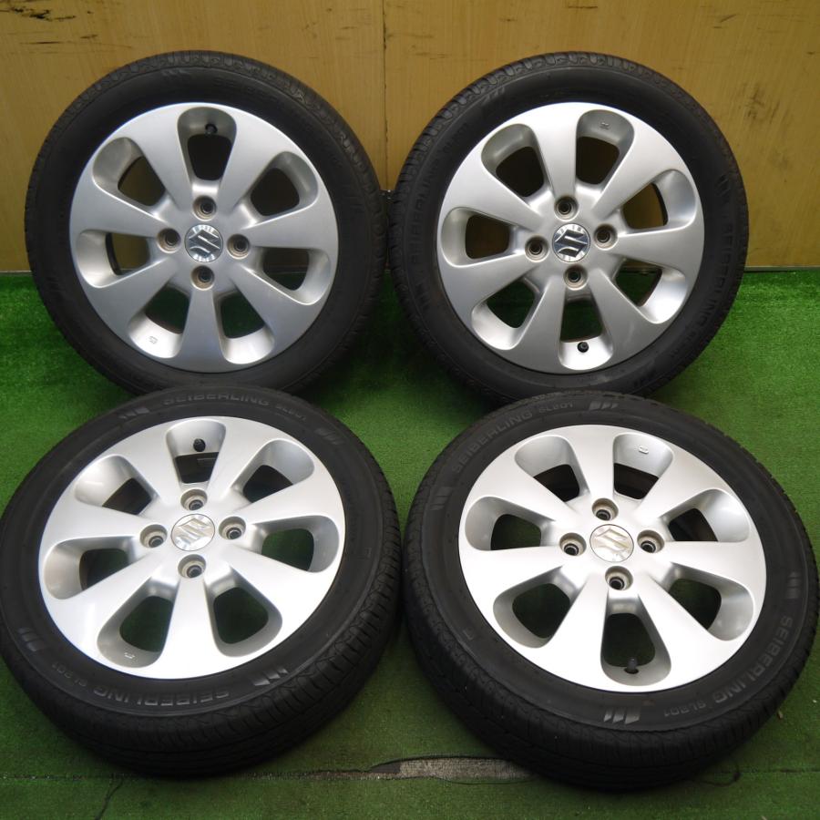 バリ溝！8.5分☆スズキ パレット 純正 165/55R14 セイバーリング SL201 
