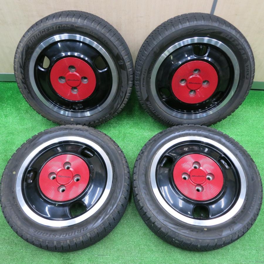 送料無料] バリ溝！9.5分 レア☆ホンダ N-BOX スラッシュ 純正 Modulo 