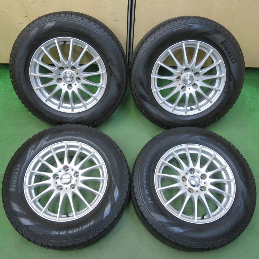 バリ溝！21年！キレイ！9分☆スタッドレス 215/65R16 ピレリ アイス 