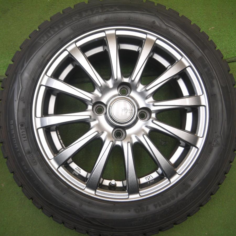 送料無料* バリ溝！キレイ！9.5分以上☆スタッドレス 165/65R14 