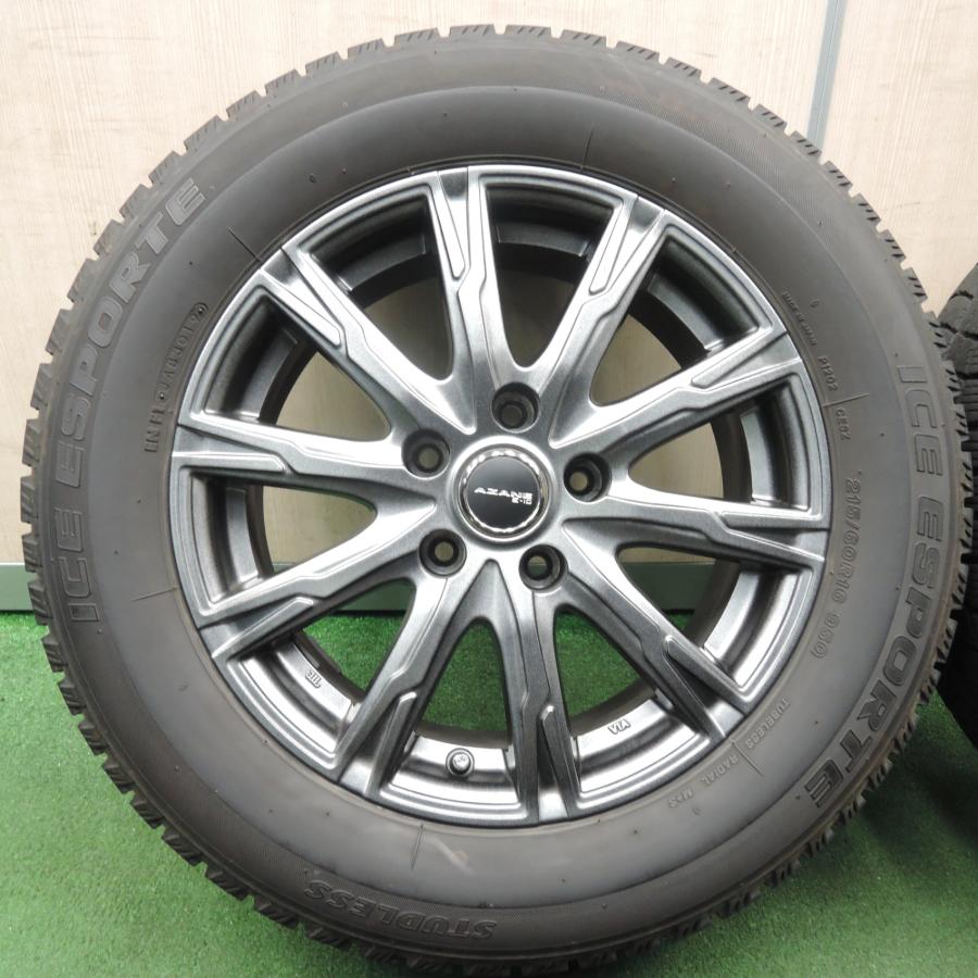 送料無料* キレイ☆スタッドレス 215/60R16 アイスエスポルテ AZANE E 
