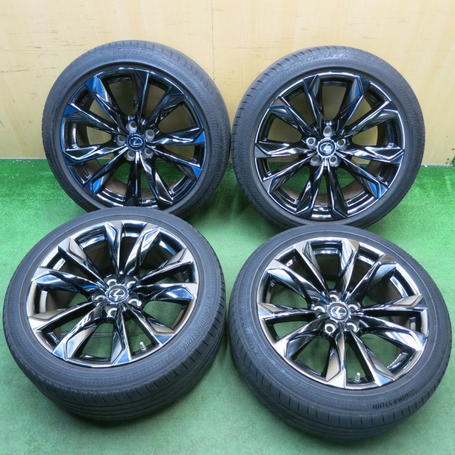 センサー付 バリ溝 24年 9.5分☆レクサス LS Fスポーツ 純正 245/45R20