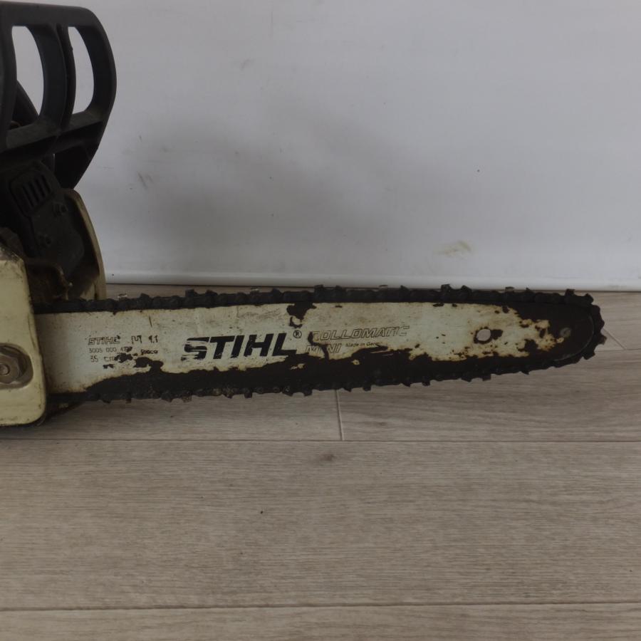 STIHL エンジン チェンソー MS170C長期倉庫保管の為ジャンク品扱い) 送料無料] 岐阜発 ジャンク☆スチール STIHL エンジンチェーンソー 017